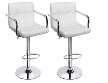 Load image into Gallery viewer, RAY Modern Barstools with armrests - Set of 2 - Available in Red, White or Brown