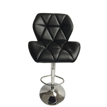 Load image into Gallery viewer, Hazlo Set of 2 Adjustable Kitchen Bar Stools - Black