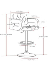 Load image into Gallery viewer, MAK Faux Leather Luxury Barstool with armrests