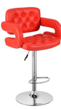 Load image into Gallery viewer, MAK Faux Leather Luxury Barstool with armrests