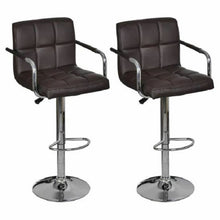 Load image into Gallery viewer, RAY Modern Barstools with armrests - Set of 2 - Available in Red, White or Brown
